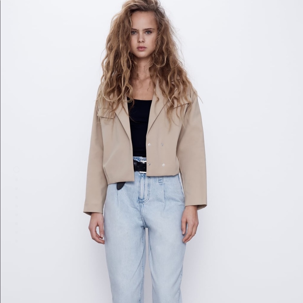 Zara crop wrap top TRF